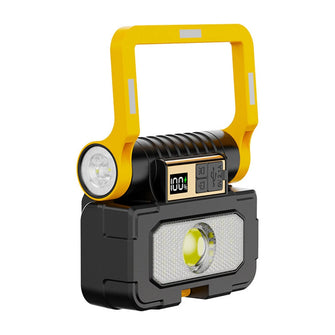 Multifunctional Folding LED Solar Flashlight Dual Light Source Outdoor Camping Torch Built-in 18 Hardware Tools USB Rechargeable Outdoor Waterproof Emergency Lantern