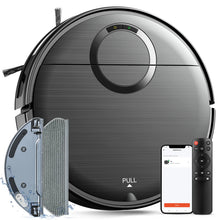 Teendow T7S Robot Vacuum & Mop, 2000Pa Suction, 230ml Water Tank, Smart App & Voice Control, 100min Runtime, Obstacle Avoidance, Ideal for Pet Hair"
