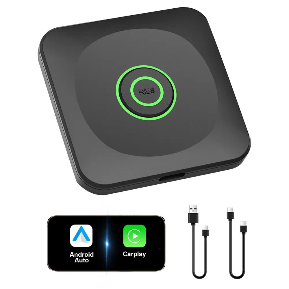 CA02 2 In 1 Wired To Wireless Carplay Converter Plug & Play Dongle Convert Carplay Wireless Adapter One-Click Switch Adapter For Android And Apple Devices