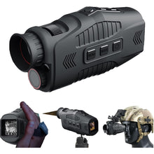 R11 Night Vision Monocular 10X Zoom, QHD Photo and Video Night Portable Vision 800m Visible Distance, Support Adult Helmet For Camping, Bird watching, Hunting