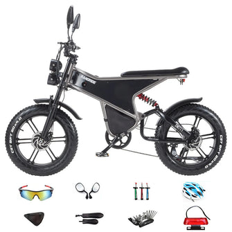 [EU DIRECT] RANDRIDE DM711 Electric Bike 48V 20Ah 1000W*2 Dual Motor 20 Inch Tires Electric Bike 50-60KM Mileage Disc Brake 200KG Max Load Electric Bicycle
