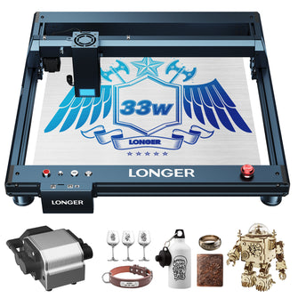 Longer Laser B1 30W Laser Engraver Cutter, 6-core Laser Head, 33-36W Power Output, 450 x 440mm Engraving Area