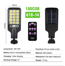 Outdoor LED Solar Street Light with 3 Modes Motion Sensor Wall Light IP65 Waterproof Remote Control