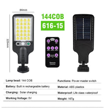 Outdoor LED Solar Street Light with 3 Modes Motion Sensor Wall Light IP65 Waterproof Remote Control