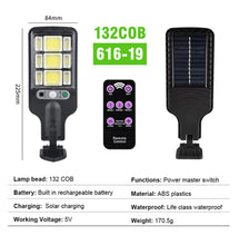 Outdoor LED Solar Street Light with 3 Modes Motion Sensor Wall Light IP65 Waterproof Remote Control