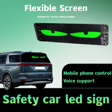 TUERBB K6 Smart Car LED Display Screen - Flexible Bluetooth APP & Voice Control Programmable Sign Board with IP64 Waterproof for Car Rear Window