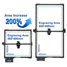 Extension Kit for Longer RAY5 Laser Engraver，Y-axis Extension Kit Enlargement Rods Engraving Area Expand to 400mm*850mm