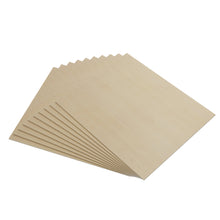 AlgoLaser 10pcs Basswood Plywood Sheets 30*30cm Basswood Sheets Square Unfinished Wood Board for DIY Crafts Laser Cutting