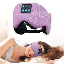 Bluetooth V5.3 HiFi Music Sleep Mask with Type-C Charging - Adjustable Soft Cotton Eye Mask for Travel & Night Sleeping