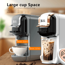 BENE PRESSO B2A 4-in-1 Hot/Cold Coffee Maker - For Capsules, Pods & Ground Coffee. 20Bar, Compact, Quiet, One-Touch Switching