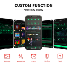 TUERBB K12 Flexible LED Screen For Car - Bluetooth, Voice & App Control, IP65 Waterproof, Universal Vehicle Pixel Panel Display