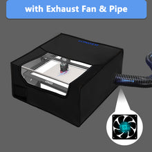 Laser Engraver Enclosure for Longer RAY5 Laser Cutter Protective Cover 27.5"*27.5"*12.99" with Fan and Pipe, Fits for Most Laser Engraver, Dust Proof and Noise-reducing