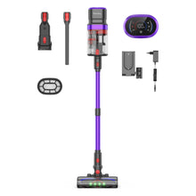 Teendow V20 500W Cordless Vacuum Cleaner, 40kPa Power Suction, Brushless Motor, Dual Dust Chamber, LED Display, UV Green Light, for Pet Hair, Hard Floors and Carpets