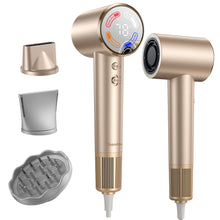 Teendow MY78PA Hair Dryer with LED Display 110,000 RPM 22m/s High Speed Fast Drying 200 Million/cm³ Negative Ions 55dB Low Noise