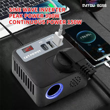 [EU Direct] DATOUBOSS MFB02 Car Inverter 150W DC 12V to 220V AC 50Hz with LED Display Sockets Power Inverter Adaptor Fast Charging for Vehicles