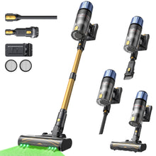 Proscenic P15 Cordless Vacuum Cleaner,50Kpa Strong Suction Up to 70Min Runtime,Anti-Tangle Brush & HEPA Filter