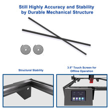 Extension Kit for Longer RAY5 Laser Engraver，Y-axis Extension Kit Enlargement Rods Engraving Area Expand to 400mm*850mm