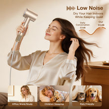 Teendow MY78PA Hair Dryer with LED Display 110,000 RPM 22m/s High Speed Fast Drying 200 Million/cm³ Negative Ions 55dB Low Noise
