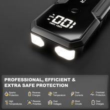 POPDEER PD-J01 20000mAh 2500A Car Jump Starter 12V Dual USB Output LCD Display For 8.0 Gas/6.0L Diesel