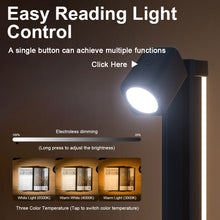 Smart Desktop 2 In 1 Reading Lamp Ambient Light With 3 Color Temperatures Stepless Dimming APP Control Sync With Music