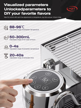HiBREW H21 Professional Espresso Machine Dual-Boiler Dual-Pump 58mm Portafilter Programmable Shots 3-Hole Steam Wand 1.8L Tank