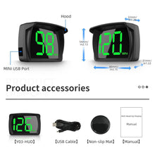 2024 Hud Car Head-Up Display Car Hud-Head-Up Display, GPS Speedometer, Cross-Speed Display, Clear Speed Display, Dependent