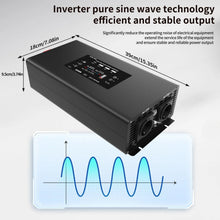 [EU Direct] DATOUBOSS Inverter 2000W/4000W 12V/24V To 230V Pure sine wave Converter with 2 USB, QC3.0, Type-C LCD Display, Remote Control For RV, Car, Truck, DN-03-24V2000W