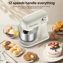 Teendow SM-B03 Stand Mixer 5Qt Large Mixing Bowl 12-Level Speed Adjustable with Dough Hook Whisk & Beate for Kitchen Baking Cooking