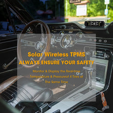 Tire Pressure Monitoring System Solar Powered TPMS for RV and Trailers TPMS with LCD Display 4 Sensors Real-Time Pressure And Temperature Monitoring