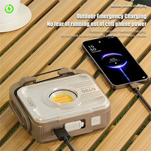 G700 LED Portable Lantern Built-in 6000mAh Battery USB Rechargeable Flashlight with Dual Light Source Floodlight LED Torch Outdoor Camping Lamp Maintenance Work Light
