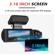 1080P Car Dual Lens Dash Cam Front And Inside Camera with IR Night Vision Loop Recording Wide Angle Car DVR Camera