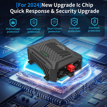 DATOUBOSS Portable Car Inverter 2000W Pure Sine Wave Dual Voltage Inverter 12V/24V Auto Switching Solar Inverter