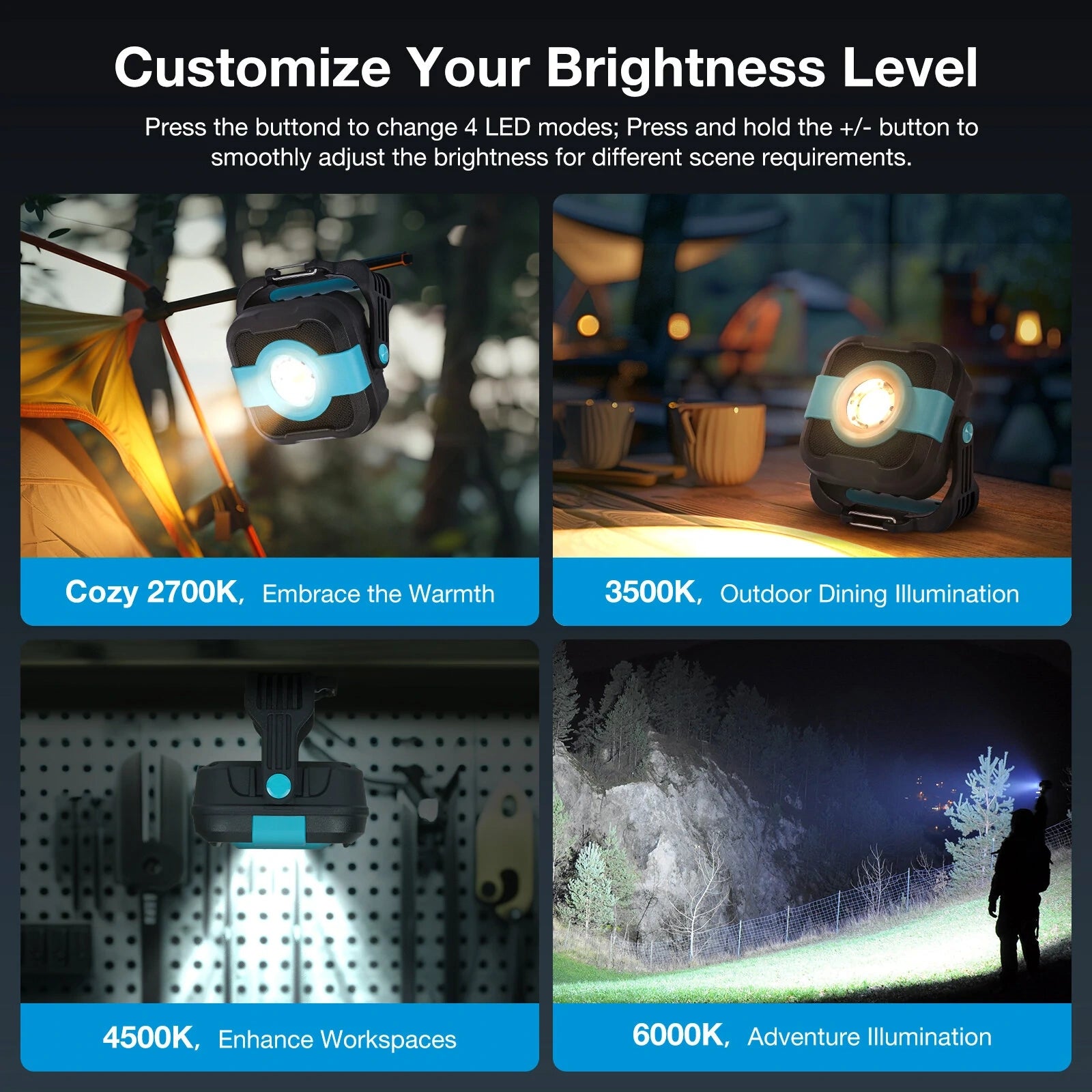 Тази работна лампа с 1000 лумена може да издържи до 90 часа с едно зареждане! 🔦 6 Водоустойчив тест за работна светлина от 1000 лумена