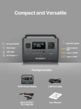 AFERIY P040 Portable Power Station 400W 256Wh, LiFePO4 Battery 4000+ Cycles, 6 Outputs UPS, 1.2Hr Fast Charge, 4kg for Camping