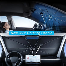 Car Sunshade Umbrella Front Windshield Retractable Sun Protection Heat Insulation Car Umbrella Side Baffle Sunshade 360° Rotating With Bendable Arm Handle