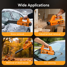 Foursun LB01 Cordless Leaf Blower, 1500G Blowing Force, 606 m³/h Airflow, Brushless Motor, 5-Speed, 4.0Ah Battery up to 120 Mins, Lightweight with Strap