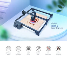LONGER RAY5 5W Laser Engraver, 3.5inch Touch Screen, Offline Carving, Ultrafine Focused Laser, 32 Bit Chipset, Upgradable Laser Module