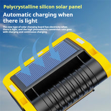 Multifunctional Folding LED Solar Flashlight Dual Light Source Outdoor Camping Torch Built-in 18 Hardware Tools USB Rechargeable Outdoor Waterproof Emergency Lantern