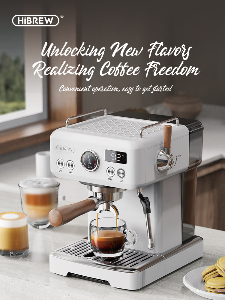 HiBREW H10 Plus Semi-Automatic Espresso Machine – 20 Bar Pressure