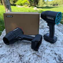 Fiizreal F-64 Portable High-Power Ducted Fan – 64mm Brushless Motor, 1800g+ Wind Force, Compatible with Milwaukee/DEWALT/Makita Batteries, Variable Speed Trigger