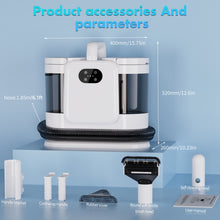 CROSIKO C988 Steam Upholstery & Carpet Cleaner – 1650W High-Temp Steam, 20kPa Max Suction, Dual Tank, 5M Cord, for Sofa, Mattress, Car Interior