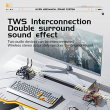 2500mAh Machine Audio Dynamic RGB Lighting Bluetooth Speaker Wireless Subwoofer HIFI Box Sound Desktop Home Hi-Res Stereo