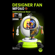 Portable Hanging Neck Fan 900mAh Battery Foldable Summer Cartoon Cooling Fan Rechargeable Bladeless Mute Fans Outdoor For Children Kids