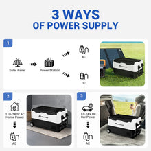 12 Volt Refrigerator 12V Car Fridge 35L(37QT) 55L(58QT) -4℉~68℉ Freezer Compressor Cooler 12/24V DC & 100-240V AC,Removable Divider, Car Fridge For Car, Camping, Travel, Fishing, Outdoor or Home