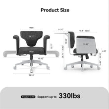 NEWTRAL FREEDOM-X FB Standard Edition with Armrests Multi-Posture Cross-legged Chair Short Lint PU Wheel