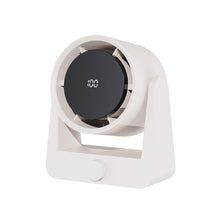 100-Speed Digital Display Desktop USB Fan – High-Power Air Circulator with Adjustable Angle and Punch-Free Wall-Mounted
