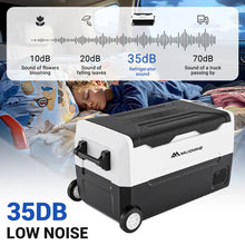 12 Volt Refrigerator 12V Car Fridge 35L(37QT) 55L(58QT) -4℉~68℉ Freezer Compressor Cooler 12/24V DC & 100-240V AC,Removable Divider, Car Fridge For Car, Camping, Travel, Fishing, Outdoor or Home