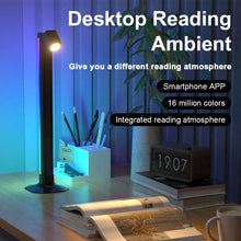 Smart Desktop 2 In 1 Reading Lamp Ambient Light With 3 Color Temperatures Stepless Dimming APP Control Sync With Music