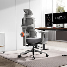 NEWTRAL NT002 Ergonomic Office Chair with Footrest High Back Desk Chair with Unique Adjustable Lumbar Support Backrest Seat Depth Adjustment Tilt Function 4D Armrest Recliner Chair for Home Office