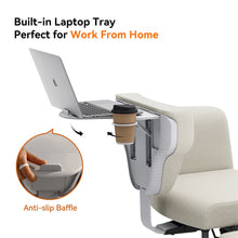 NEWTRAL FREEDOM-X PRO Fabric Waterproof Multi-Posture Cross-Legged Chair with Armrest Transparent Skate Wheels